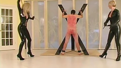Hard Whipping By 2 Mistresses