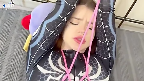 Skinlovers - A Spider-bound Girl Was Fucked And Brought To Squirt