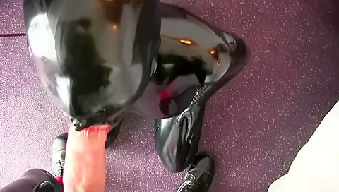Latex Doll Blowjob Cocksucker