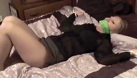 Bound, Tape-gagged, Fucked With Strapon, Butt Plugged