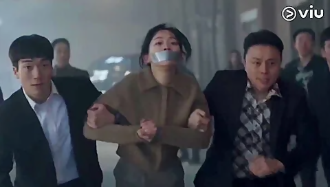 Korean Woman Tape Gagged