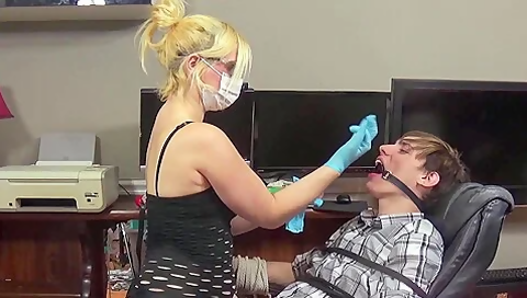 Dentist Bondage Blowjob